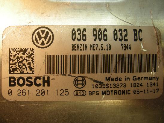 Блок управления двигателем AUDI, VW 036906032BC