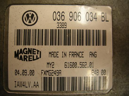 Блок управления двигателем (ECU) AUDI, VW 036906034BL