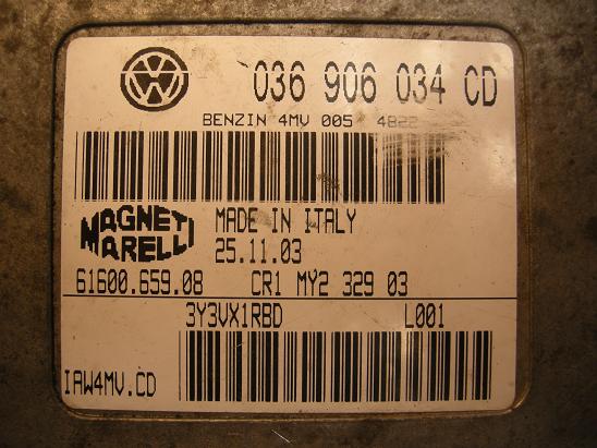 Блок управления двигателем (ECU) AUDI, VW 036906034CD