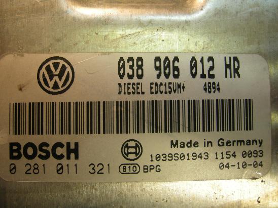 Блок управления двигателем AUDI, VW 038906012HR