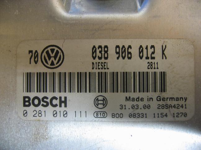 Блок управления двигателем AUDI, VW 038906012K