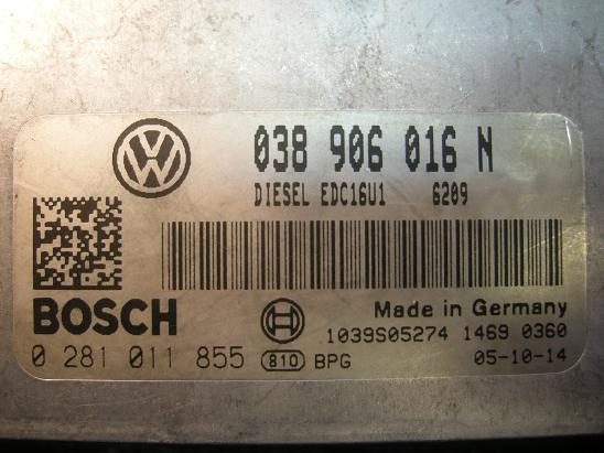Блок управления двигателем AUDI, VW 038906016N