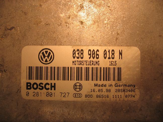 Блок управления двигателем AUDI, VW 038906018N