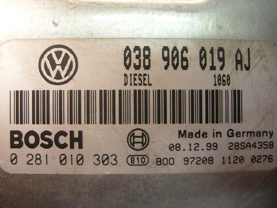 Блок управления двигателем AUDI, VW 038906019AJ