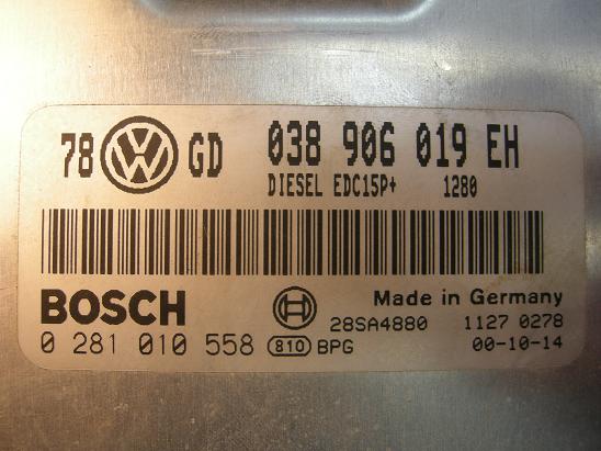 Блок управления двигателем AUDI, VW 038906019EH