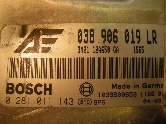 Блок управления двигателем AUDI, VW 038906019LR