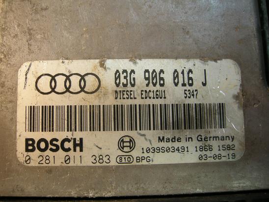 Блок управления двигателем AUDI, VW 03G 906 016 J