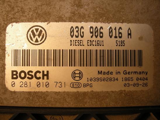 Блок управления двигателем (ECU)AUDI, VW 03G906016A