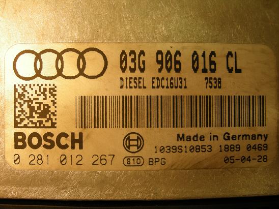 Блок управления двигателем AUDI, VW 03G906016CL