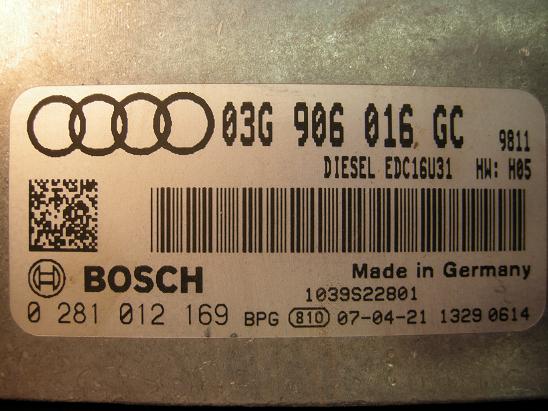 Блок управления двигателем AUDI, VW 03G906016GC