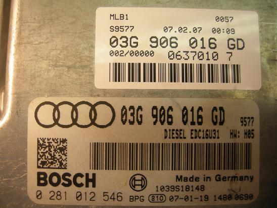 Блок управления двигателем AUDI, VW 03G906016GD