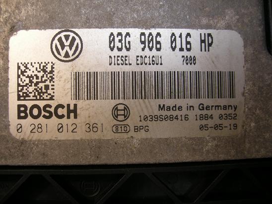 Блок управления двигателем (ECU)AUDI, VW 03G906016HP