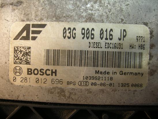 Блок управления двигателем AUDI, VW 03G906016JP