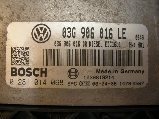 Блок управления двигателем (ECU) AUDI, VW 03G906016LE