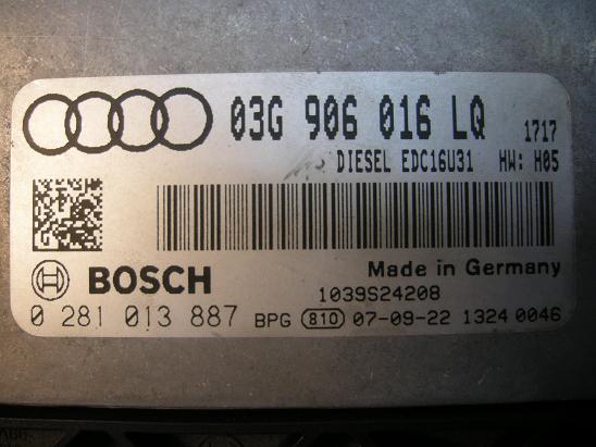 Блок управления двигателем (ECU) AUDI, VW 03G906016LQ