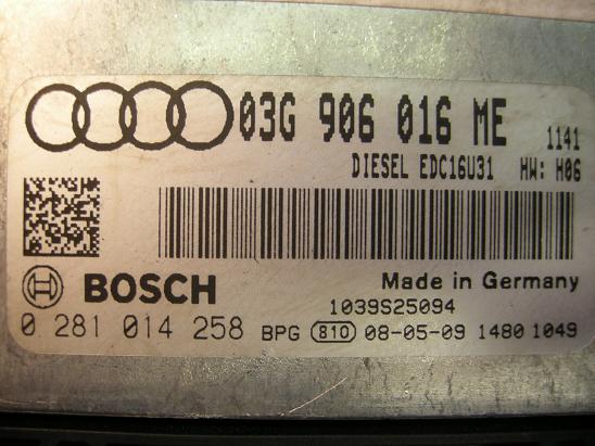Блок управления двигателем AUDI, VW 03G906016ME