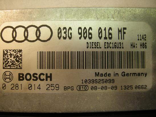 Блок управления двигателем AUDI, VW 03G906016MF