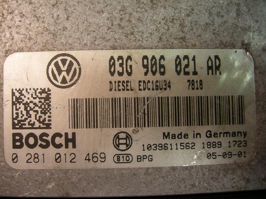 Блок управления двигателем AUDI, VW 03G906021AR