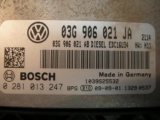 Блок управления двигателем AUDI, VW 03G906021JA