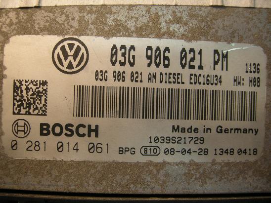 Блок управления двигателем AUDI, VW 03G906021PM