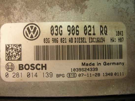 Блок управления двигателем AUDI, VW 03G906021RQ