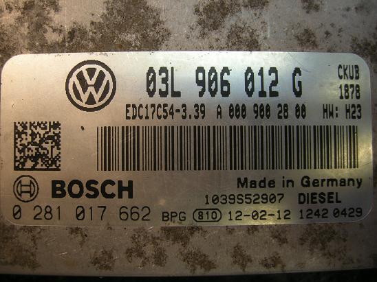 Блок управления двигателем AUDI, VW 03L906012G