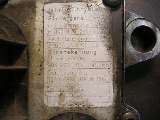Блок управления двигателем (ECU) Mercedes 0404462440