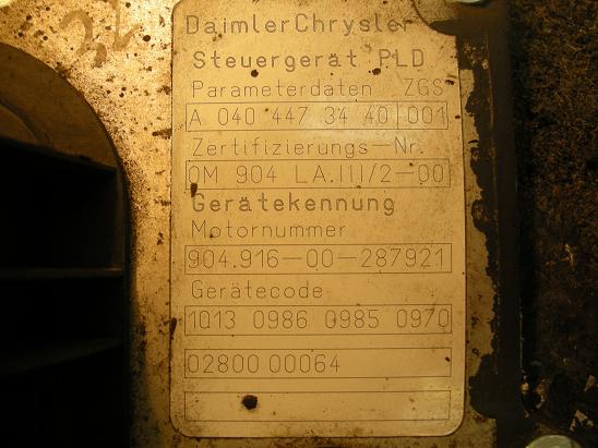 Блок управления двигателем Mercedes 0404473440