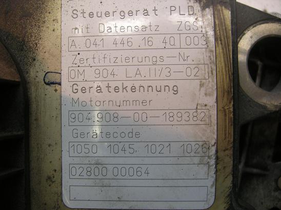 Блок управления двигателем (ECU) Mercedes 0414461540