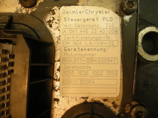 Блок управления двигателем (ECU)Mercedes 0414462240