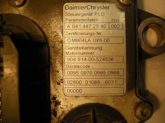 Блок управления двигателем (ECU)Mercedes 0414472540