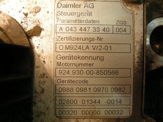 Блок управления двигателем (ECU) Mercedes 0434473340