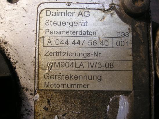 Блок управления двигателем (ECU)Mercedes 0444475640