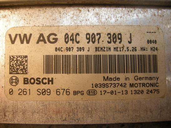 Блок управления двигателем (ECU) AUDI, VW 04C907309J