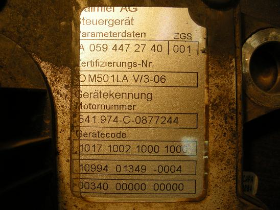Блок управления двигателем (ECU)Mercedes 0594472740