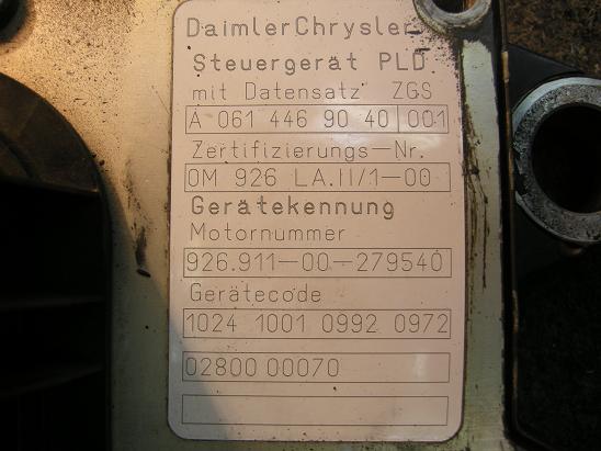 Блок управления двигателем (ECU) Mercedes 0614469040