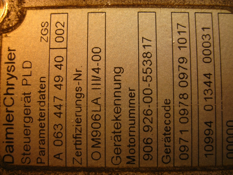 Блок управления двигателем (ECU) Mercedes 0634474940