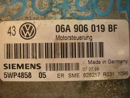 Блок управления двигателем AUDI, VW 06A906019BF