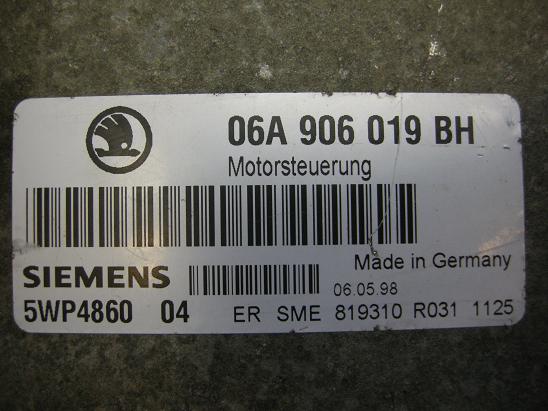 Блок управления двигателем AUDI, VW 06A906019BH