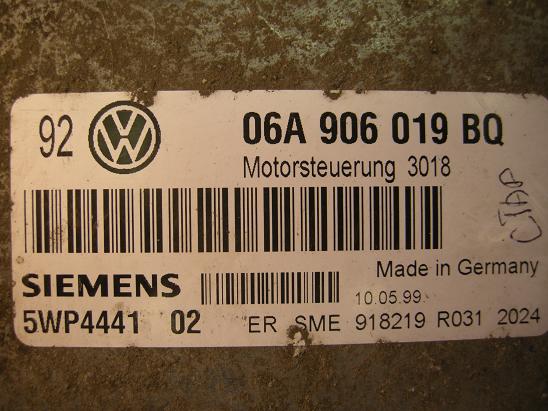 Блок управления двигателем AUDI, VW 06A906019BQ