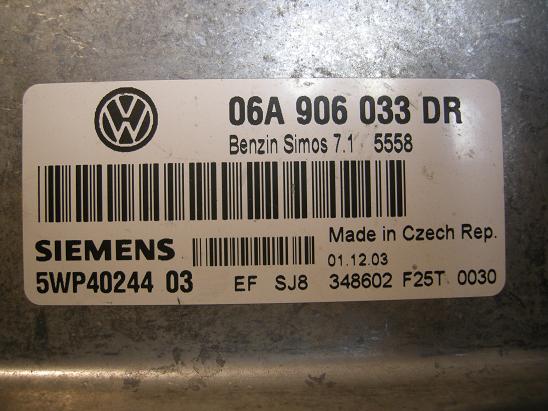 Блок управления двигателем (ECU) Airbag (SRS) 06A906033DR