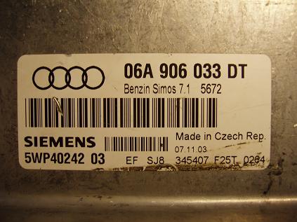 Блок управления двигателем AUDI, VW 06A906033DT