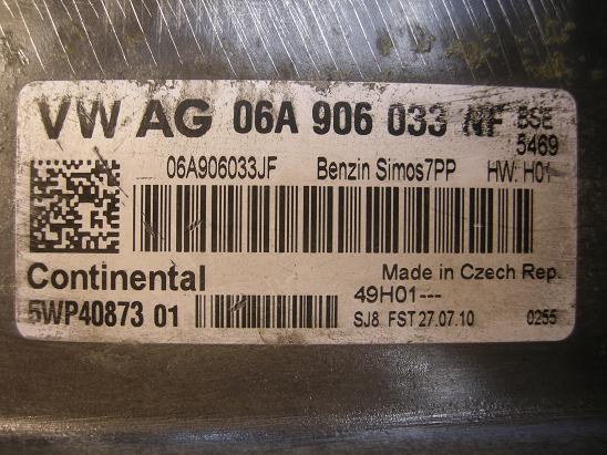 Блок управления двигателем (ECU) AUDI, VW 06A906033NF