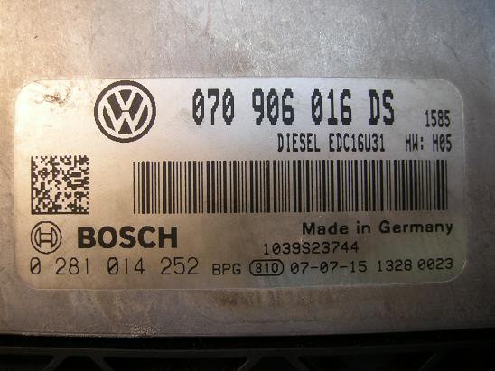 Блок управления двигателем (ECU)Airbag (SRS) 070906016DS
