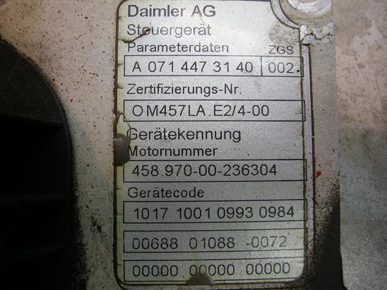 Блок управления двигателем (ECU) Mercedes 0714473140