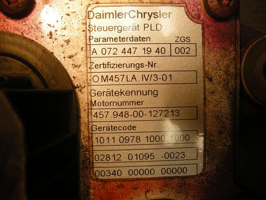 Блок управления двигателем (ECU)Mercedes 0724471940