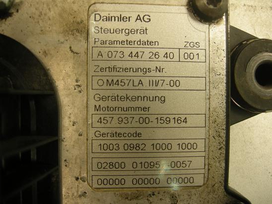 Блок управления двигателем (ECU) Mercedes 0734472640