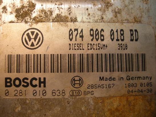 Блок управления двигателем AUDI, VW 074906018BD