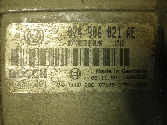 Блок управления двигателем AUDI, VW 074906021AE