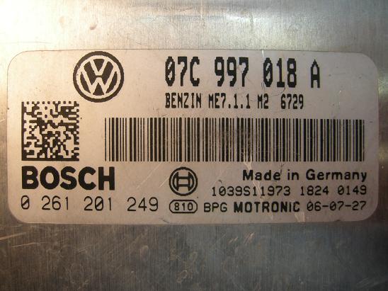 Блок управления двигателем AUDI, VW 07C997018A